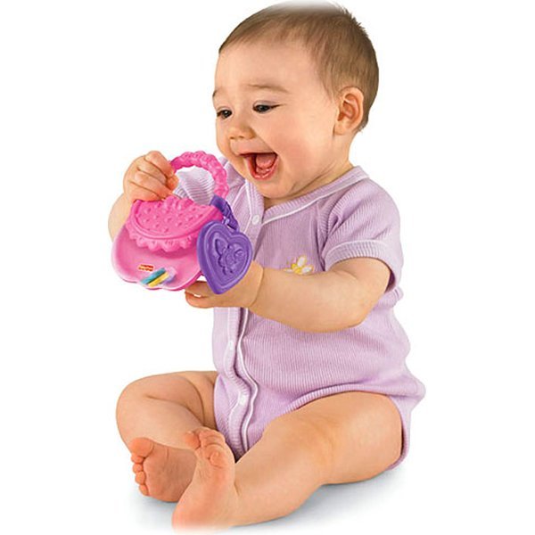 FP V6958 Погремушка Fisher Price Первая сумочка для девочки фото 3