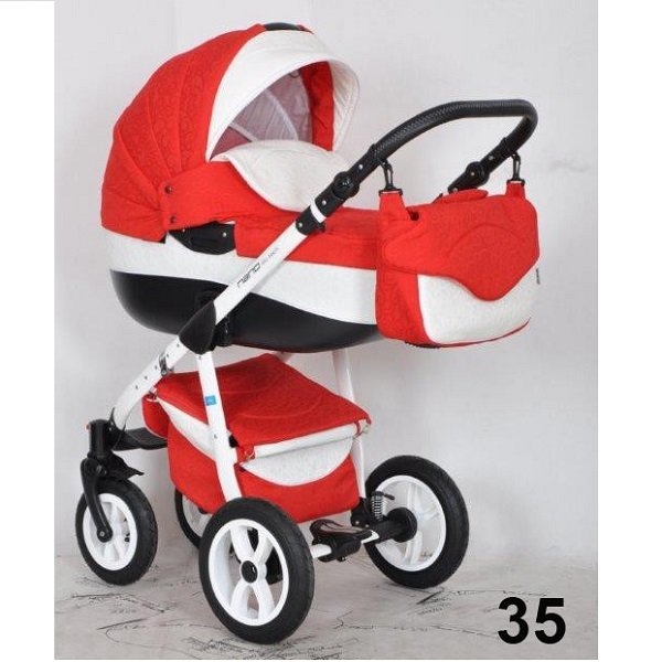 Фото Детская коляска Riko Nano Ecco-Len 2 в 1, лен - жаккард, реальные фотографии клиентов | Коляски-Кроватки.Ру