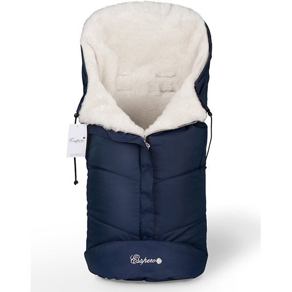 Фото Конверт в детскую коляску Esspero Sleeping Bag White 100% шерсть, реальные фотографии клиентов | Коляски-Кроватки.Ру