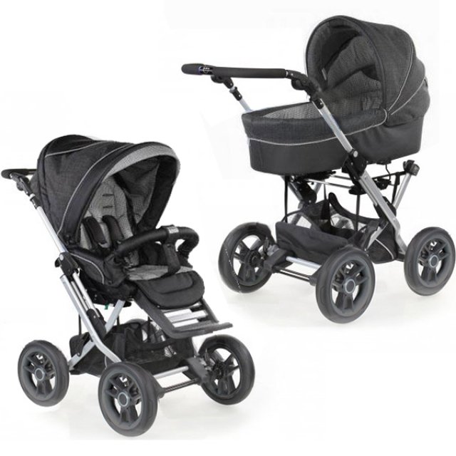 Фото Детская коляска Teutonia Mistral Primus V3 Titanium WHL3 2 в 1, реальные фотографии клиентов | Коляски-Кроватки.Ру