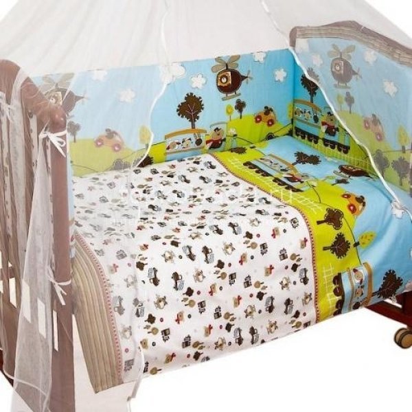 408 Комплект в кроватку Сонный гномик Каникулы (4 предмета) фото 1