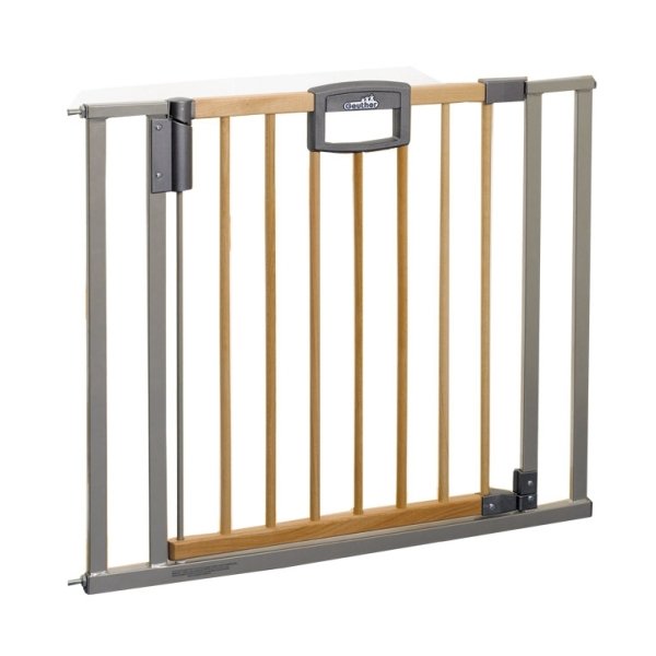 Фото Ворота безопасности Geuther Easy Lock Wood Plus с креплением на лестницу, реальные фотографии клиентов | Коляски-Кроватки.Ру
