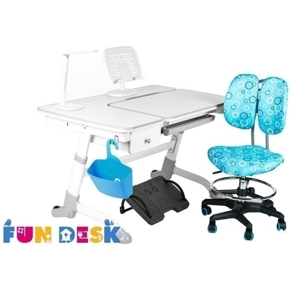 Растущая парта FunDesk Amare с выдвижным ящичком фото 5
