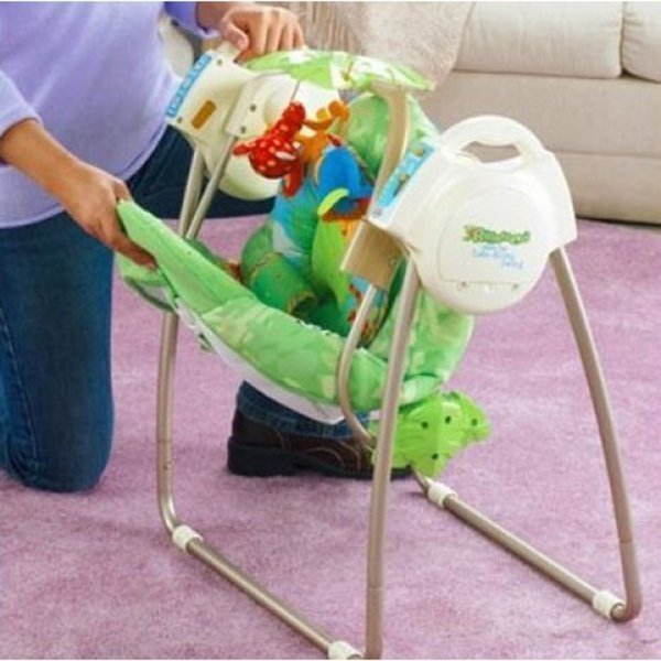 FP M6710  Люлька-колыбелька Fisher Price Тропический Лес фото 7
