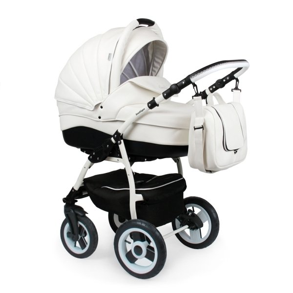 Детская коляска Indigo Camila 18 S 2 в 1, ткань+эко-кожа Детская коляска Indigo Camila 18 S 2 в 1, ткань+эко-кожа - Фото