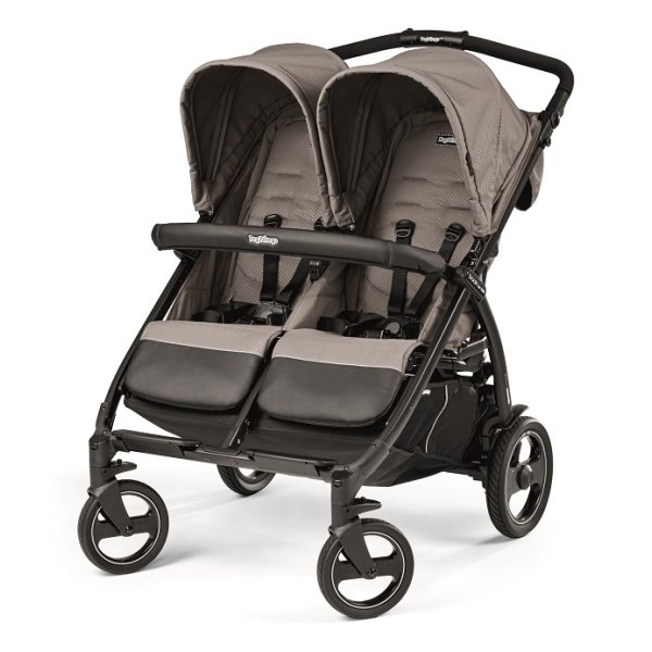 Детская прогулочная кoляcкa для двойни Peg-Perego Book For Two Classico, с рождения - Фото