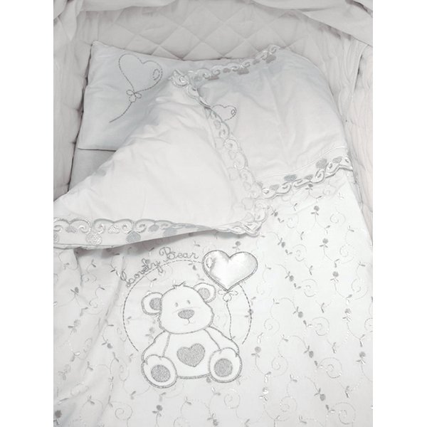 Комплект постельного белья Funnababy Lovely Bear для электронной колыбели, 5 предметов фото 1