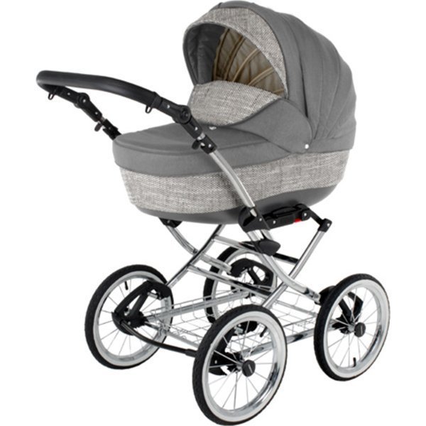 Фото Детская коляска BeBe-Mobile Santana Deluxe Len Eco 2 в 1, ткань+эко-кожа, реальные фотографии клиентов | Коляски-Кроватки.Ру