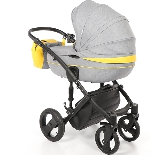 Детская коляска AmaroBaby City Ecco 2 в 1, ткань+эко-кожа фото 8