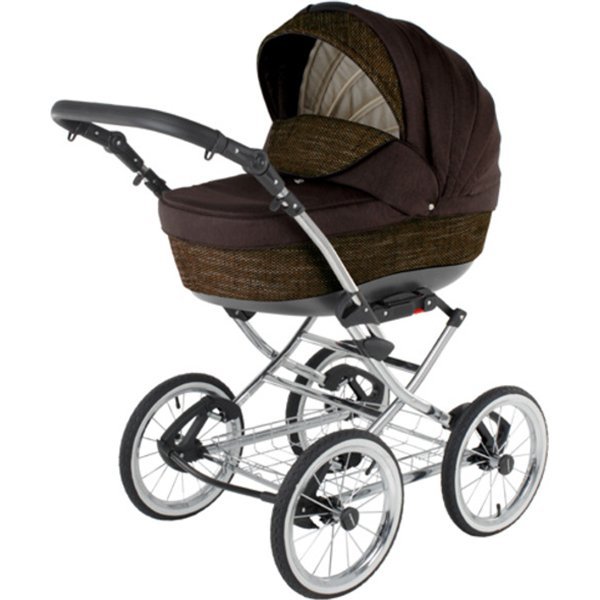 Фото Детская коляска BeBe-Mobile Santana Deluxe Len Eco 2 в 1, ткань+эко-кожа, реальные фотографии клиентов | Коляски-Кроватки.Ру