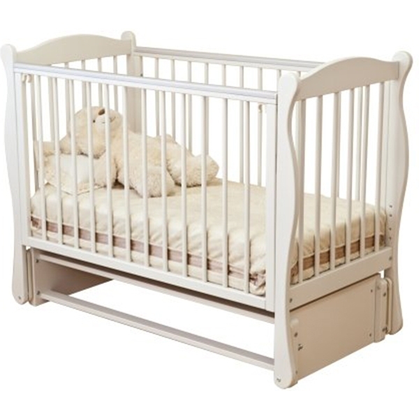 Детская кроватка Noony Wood Simple с продольным маятником фото 5