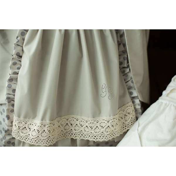 Зимний комплект на выписку GulSara Горох 7 предметов фото 4