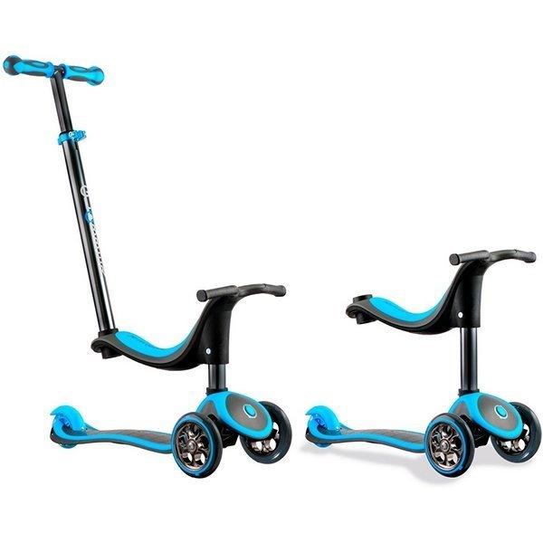 Самокат Y-Scoo RT Globber My free Seat 4 в1 Titanium neon с блокировкой колес фото 1