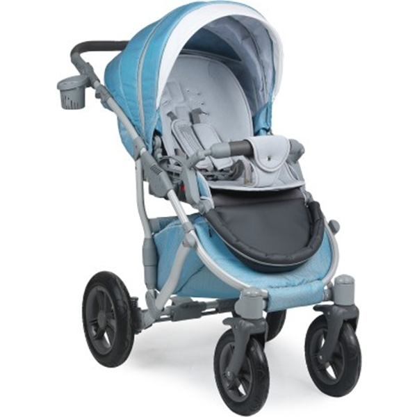 Детская коляска Caretto Caprise 2 в 1, ткань+эко-кожа фото 3