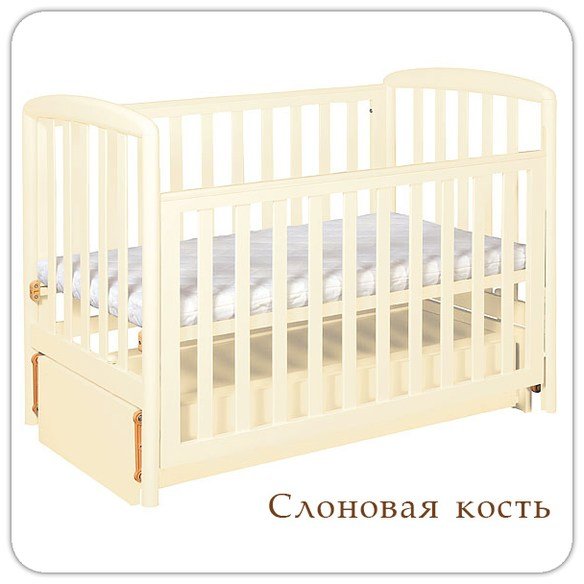 Кроватка детская Кубаньлесстрой Незабудка АБ 18.3 фото 3