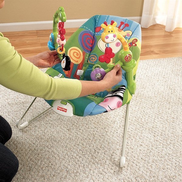 W9451 Игровое детское кресло-люлька Fisher Price Расти и Познавай фото 7