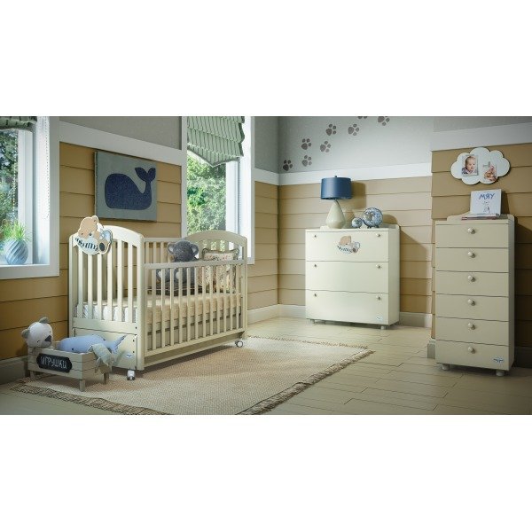 Детская кроватка Baby Italia Leo продольный маятник фото 1