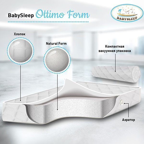 Детский матрас BabySleep Ottimo Form 160x80 фото 1
