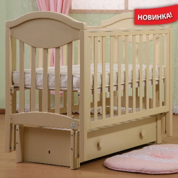Фото Детская кроватка Кубаньлесстрой Камелия АБ 23.3 продольный маятник, реальные фотографии клиентов | Коляски-Кроватки.Ру