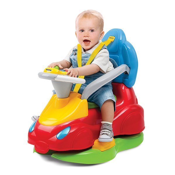 2133 Машина-каталка Weina с родительской ручкой фото 2