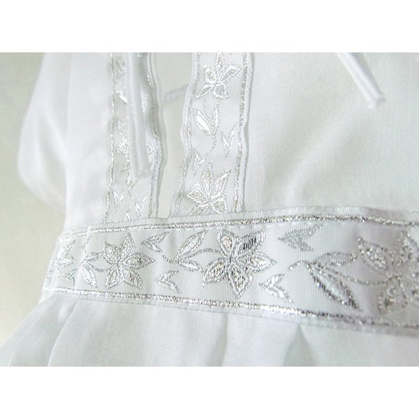 Крестильный набор для девочки Makkaroni Kids Классика 0-3 мес., 4 предмета - Фото