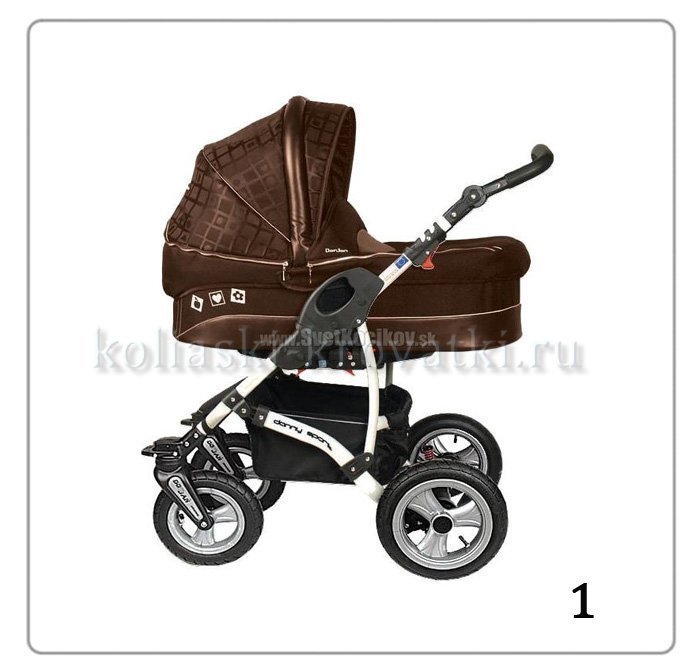 Детская коляска Danny Sport 3 в 1 Prestige Secret Garden из эко-кожи фото 12