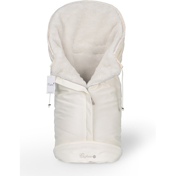 Фото Конверт в детскую коляску Esspero Sleeping Bag White 100% шерсть, реальные фотографии клиентов | Коляски-Кроватки.Ру