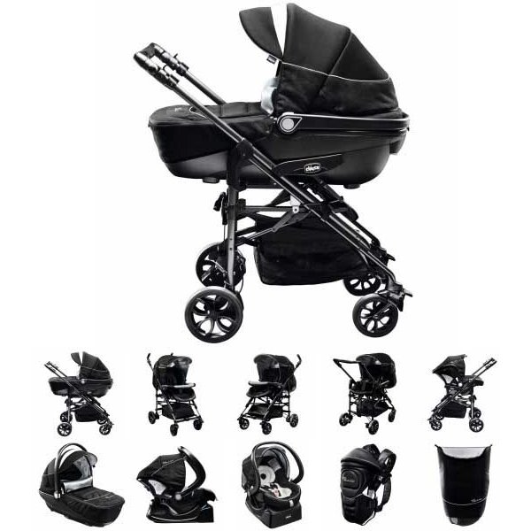 Детская коляска Chicco Trio Black 3 в 1 фото 2