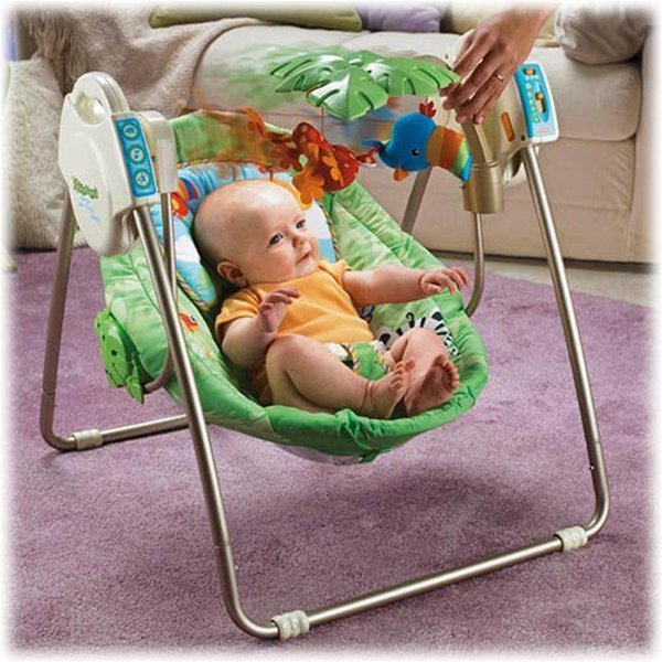 FP M6710  Люлька-колыбелька Fisher Price Тропический Лес фото 6