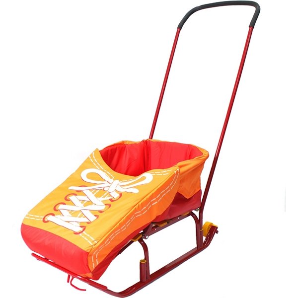 Санки RT Считалочка Девятка с колесиками фото 4