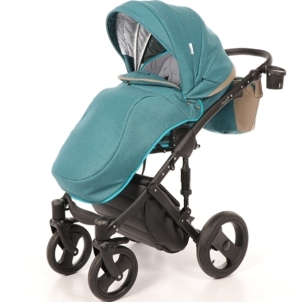 Детская коляска AmaroBaby City Ecco 2 в 1, ткань+эко-кожа фото 15