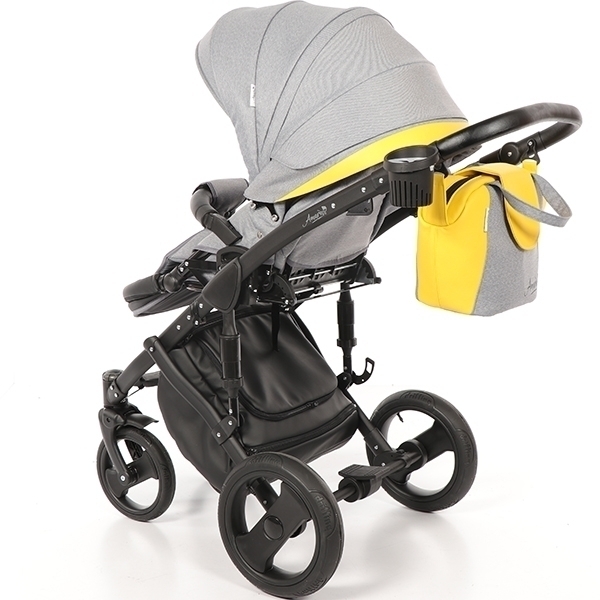 Детская коляска AmaroBaby City Ecco 2 в 1, ткань+эко-кожа фото 12