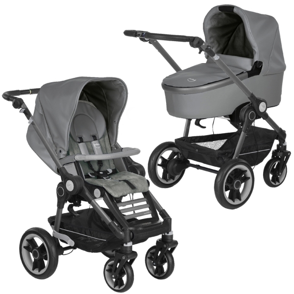Фото Детская коляска Teutonia BeYou V4 Elite WHL3 2 в 1, эко-кожа или ткань, реальные фотографии клиентов | Коляски-Кроватки.Ру