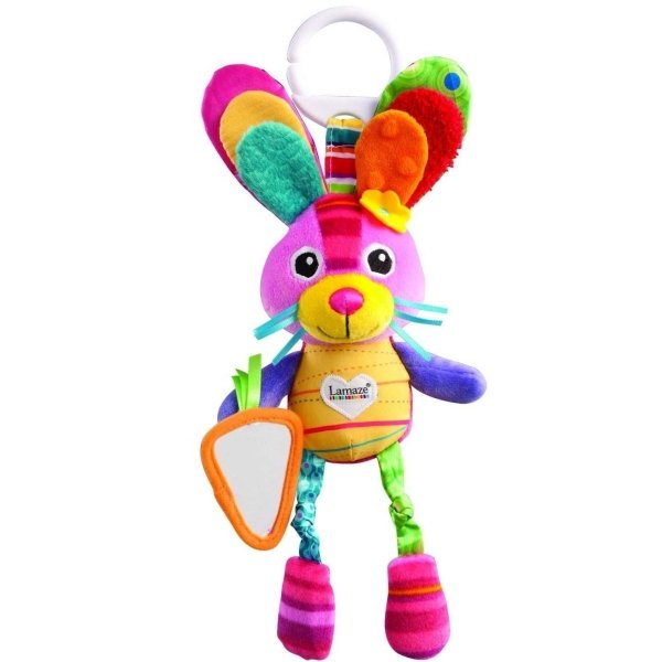 ТО27553  Мягкая погремушка-шуршалка Tomy Lamaze "Зайка Белла" фото 1
