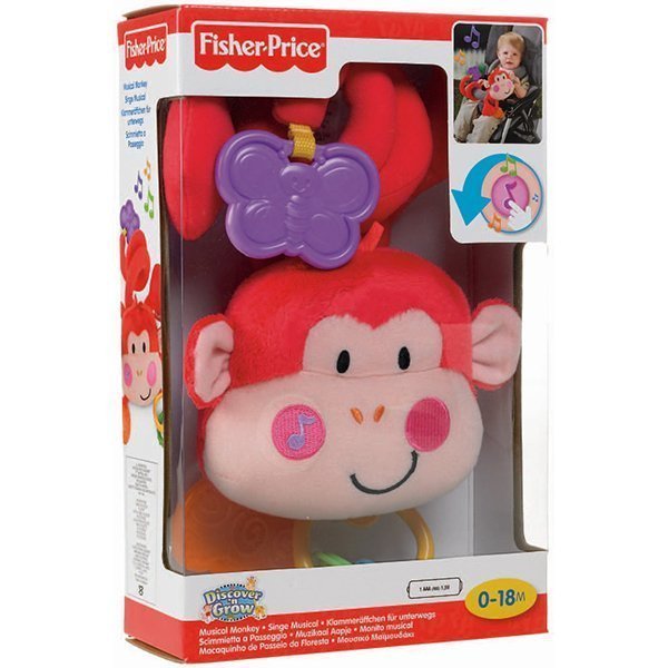 FP X5829 Подвеска на коляску Fisher Price Обезьянка фото 2