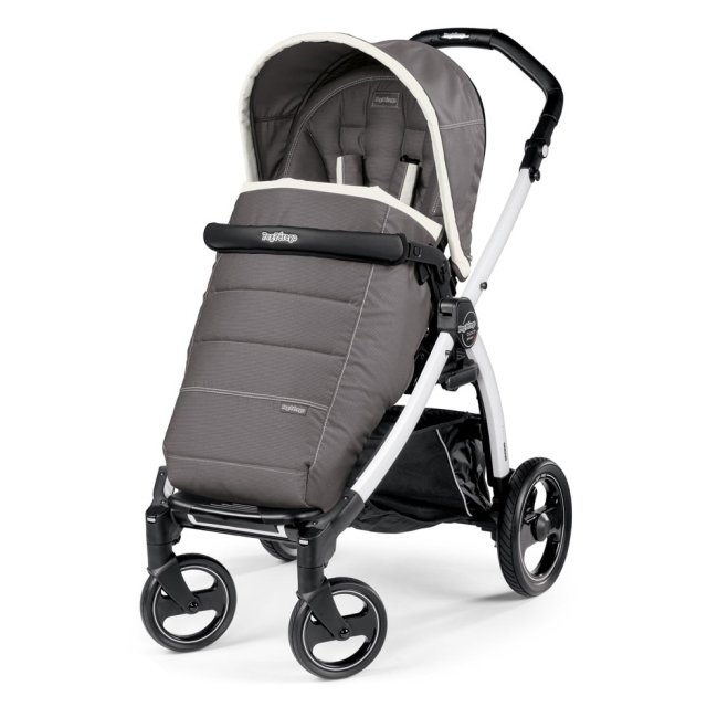 Фото Детская прогулочная коляска Peg-Perego Book S Plus Pop-Up, шасси White, реальные фотографии клиентов | Коляски-Кроватки.Ру