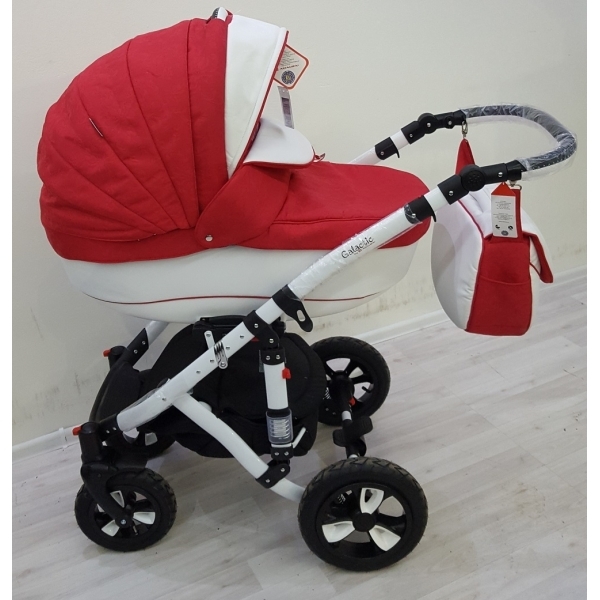 Фото Детская коляска Adamex Galactic Eco 2 в 1, 50% эко-кожа, реальные фотографии клиентов | Коляски-Кроватки.Ру