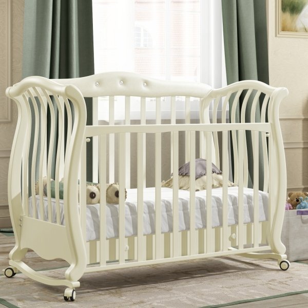Детская кроватка Baby Italia Andrea VIP Pelle (Качалка) - Фото