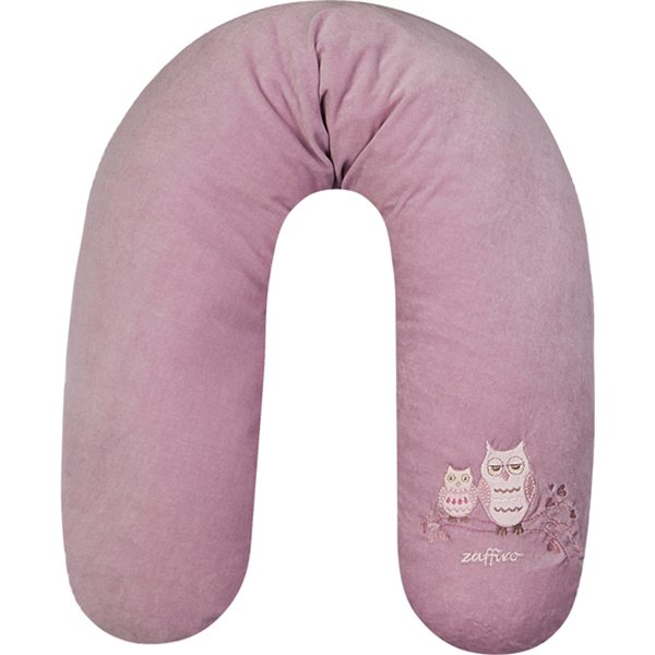 Подушка для кормления Womar Zaffiro Вомар Заффиро велюр, вышивка, 170 см - Фото