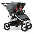 Детская прогулочная коляска для двойни Bumbleride Indie Twin 2020 (Down grey coral
						
					) — Фото