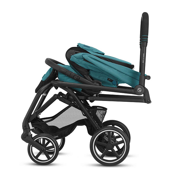 Детская прогулочная коляска Cybex Eezy S Twist Plus 2 на черной раме фото 3