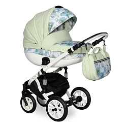 Детская коляска Indigo Madonna Lux 2 в 1, эко-кожа