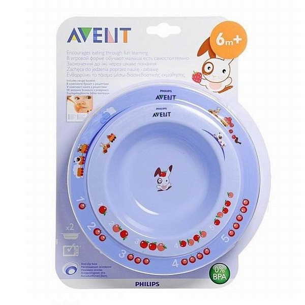 Глубокая тарелка Avent  230 мл, 6 м+  (SCF706/01) фото 1