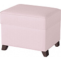 Пуфик с ящиком Micuna Foot Rest (Pink Leatherette / Ножки Chocolate) — Фото