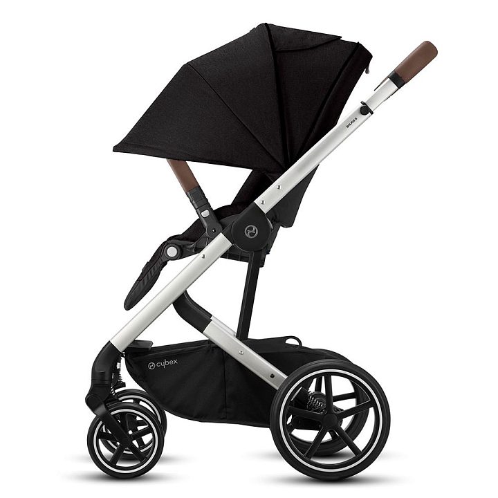 Детская прогулочная коляска Cybex Balios S Lux на серебряной раме — как выглядит в жизни