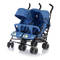Детская коляска-трость для двойни Baby Care City Twin (Blue
						
					) — Фото