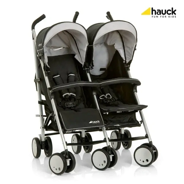 Детская коляска-трость для двойни Hauck Torro Duo Black, с рождения фото 2