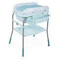 Пеленальный столик с ванночкой Chicco Cuddle & Bubble Comfort (Dusty Green
						
					) — Фото