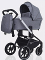 Детская коляска Mowbaby Zoom PU 3 в 1 на серебряной раме (grey
						
					) — Фото
