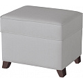 Пуфик с ящиком Micuna Foot Rest (Grey Leatherette / Ножки Chocolate) — Фото